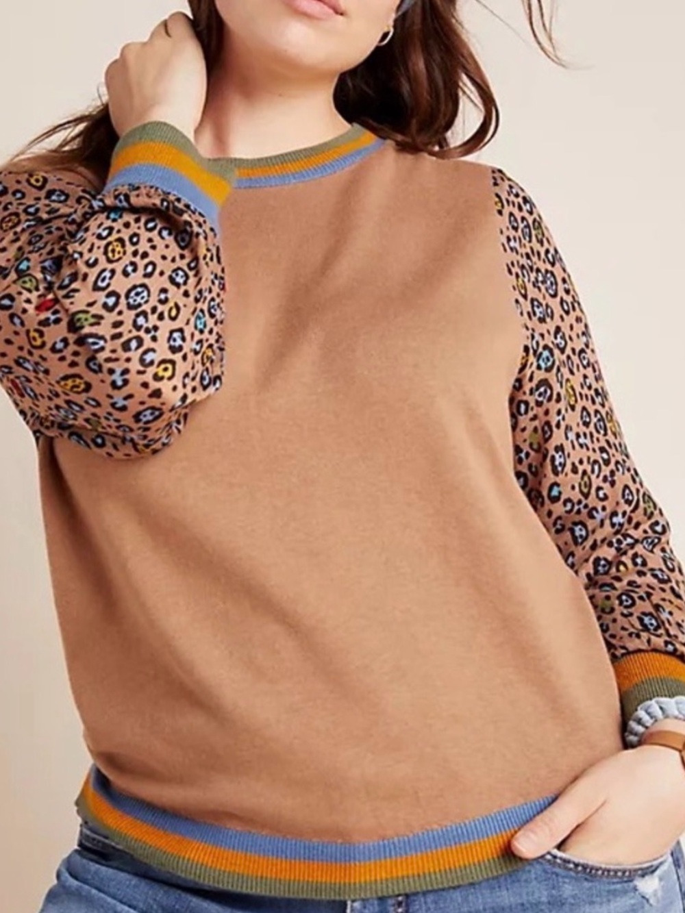 Anthropologie Conditions Apply Celina Knit Sweater